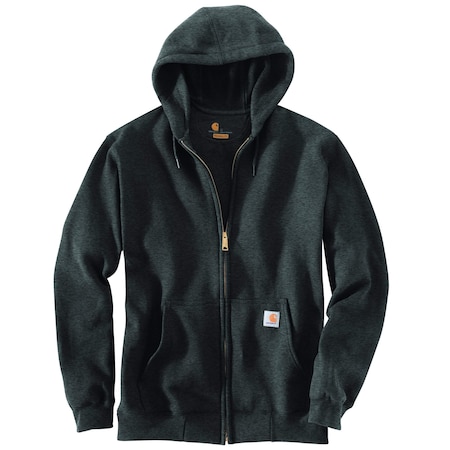 Carhartt Men's TS0122 M LseFit MW FZip Swtshrt L TLL L Full Zip Loose Carbon Heather TS0122-M / K122-026LTLL